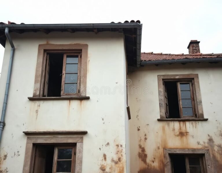 appartement delabre avec murs abimes visibles