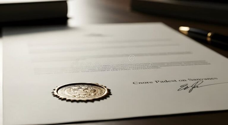 Qu'est-ce qu'un Certificat de Notoriété et À Quoi Sert-il 44 document officiel avec sceau et signature 1