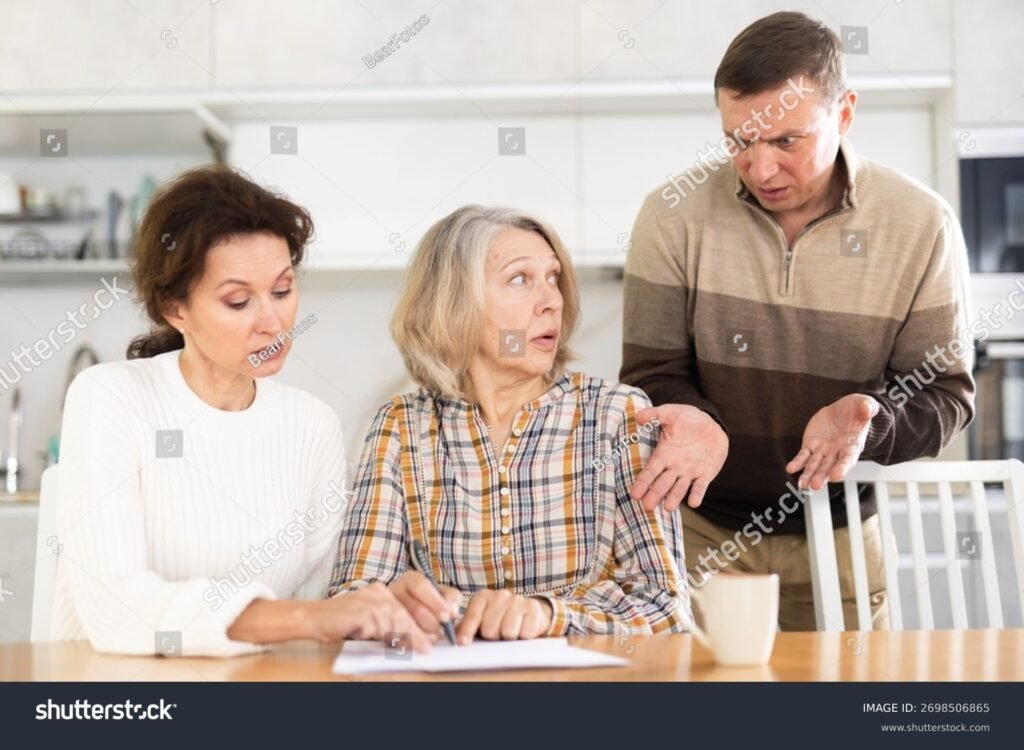 famille partage heritage autour dune table