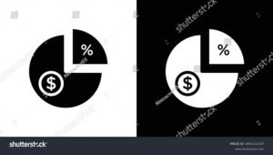 graphique boursier avec symboles de dividendes