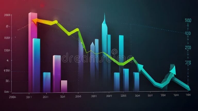 graphique dynamique de croissance dentreprise moderne