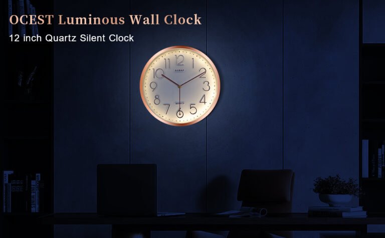 horloge moderne avec lumiere eclatante eclatante