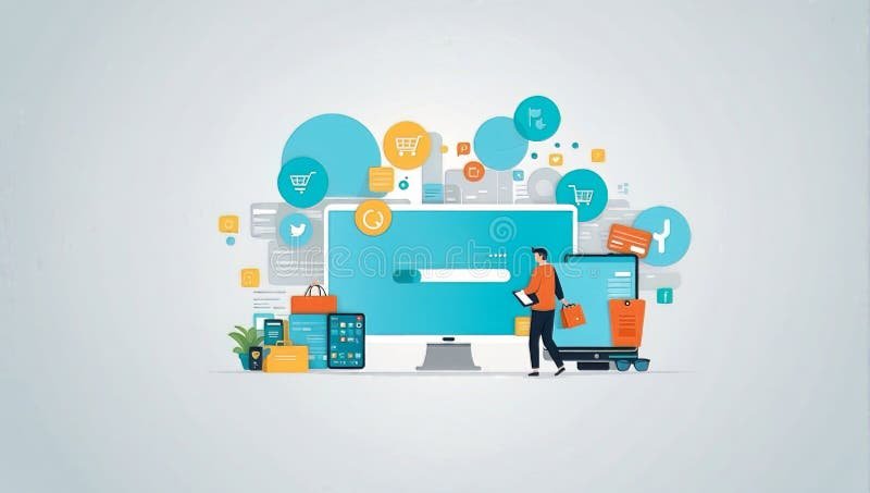 Qu'est-ce que le e to e business et comment fonctionne-t-il 2 illustration dechanges commerciaux numeriques dynamiques