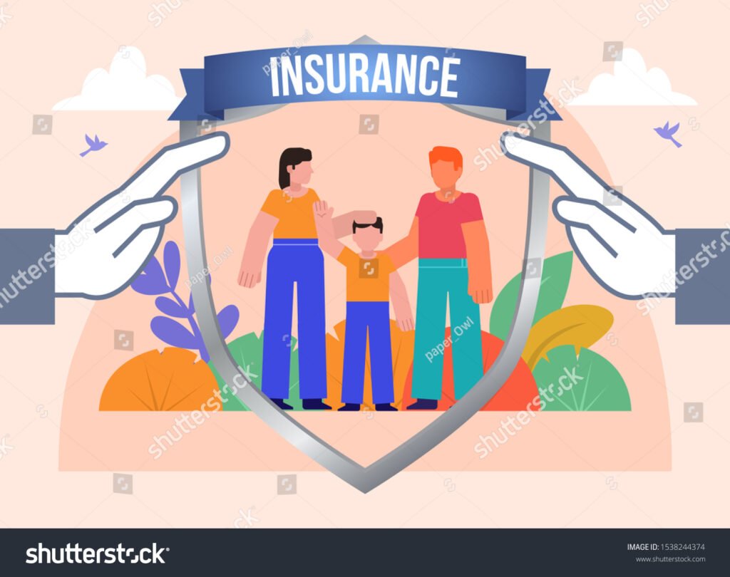 illustration dune famille protegee par assurance vie