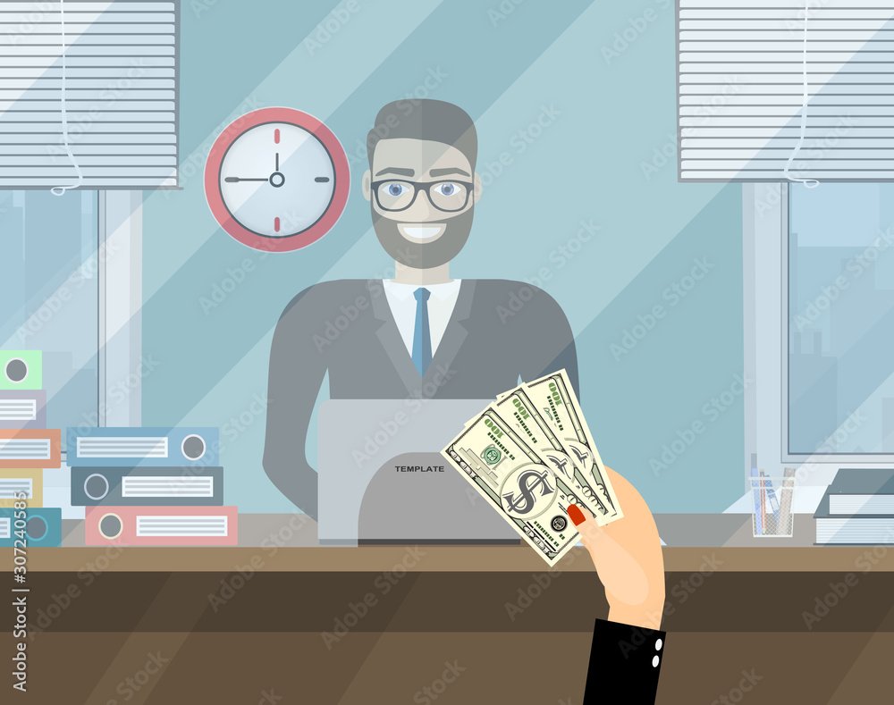 main deposant argent dans compte bancaire