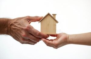 main tenant une maison miniature symbolisant heritage