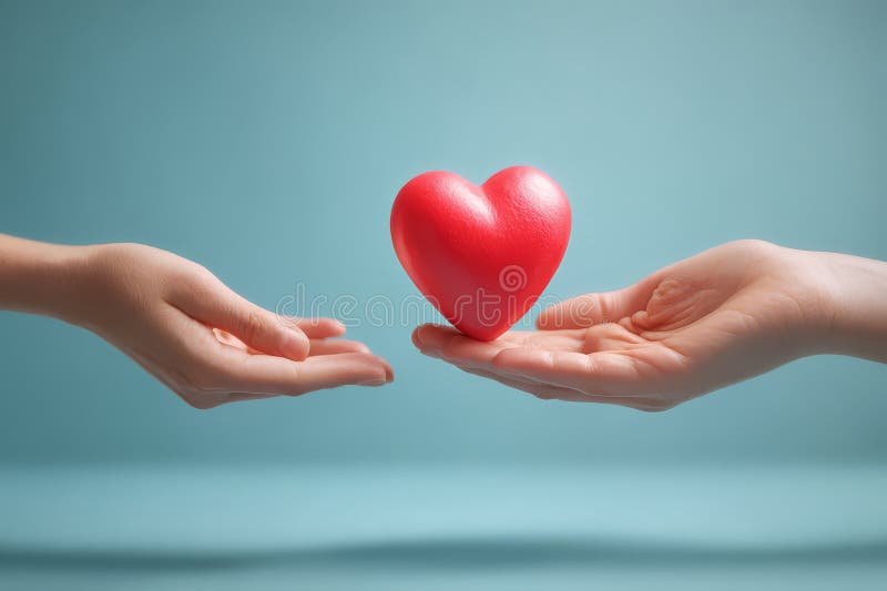 main tendue offrant un cadeau symbolique