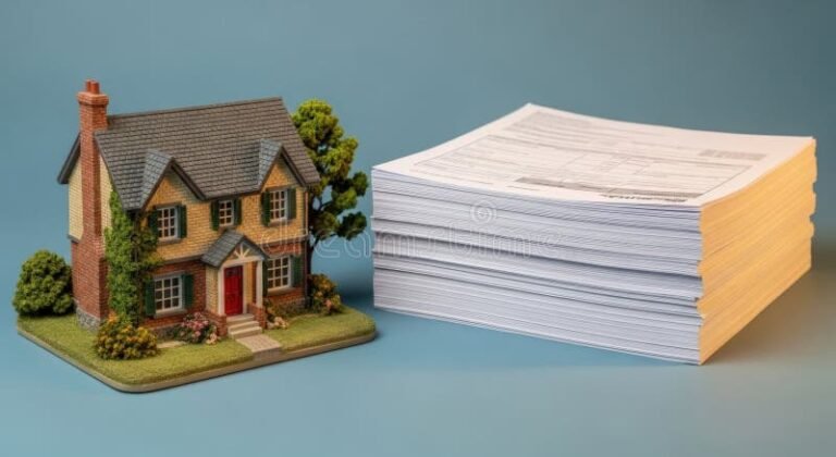 Qu'est-ce qu'une Société Civile Immobilière (SCI) et comment fonctionne-t-elle 16 maison stylisee avec documents juridiques flous