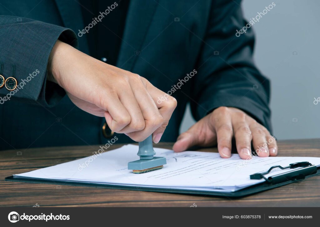personne signant un formulaire officiel legalement